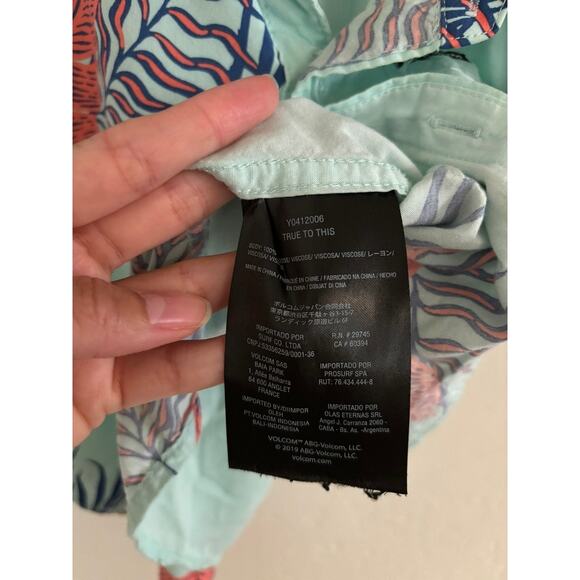 O'Neill Shirt Boys 18 Months Hawaiian Button Up Shirt Blue Bermuda Collared - Picture 2 of 4